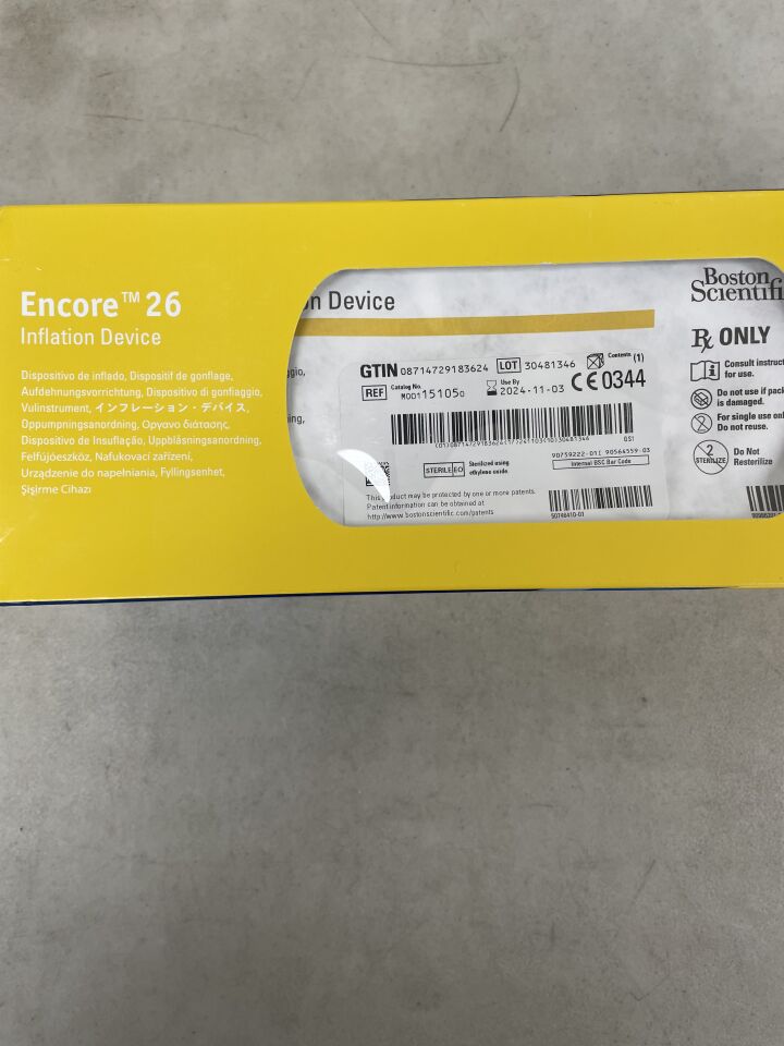 15105 - BOSTON SCIENTIFIC - encore 26 inflation device , (BX/1) - ( Expiry Date: 2024-11-03 )