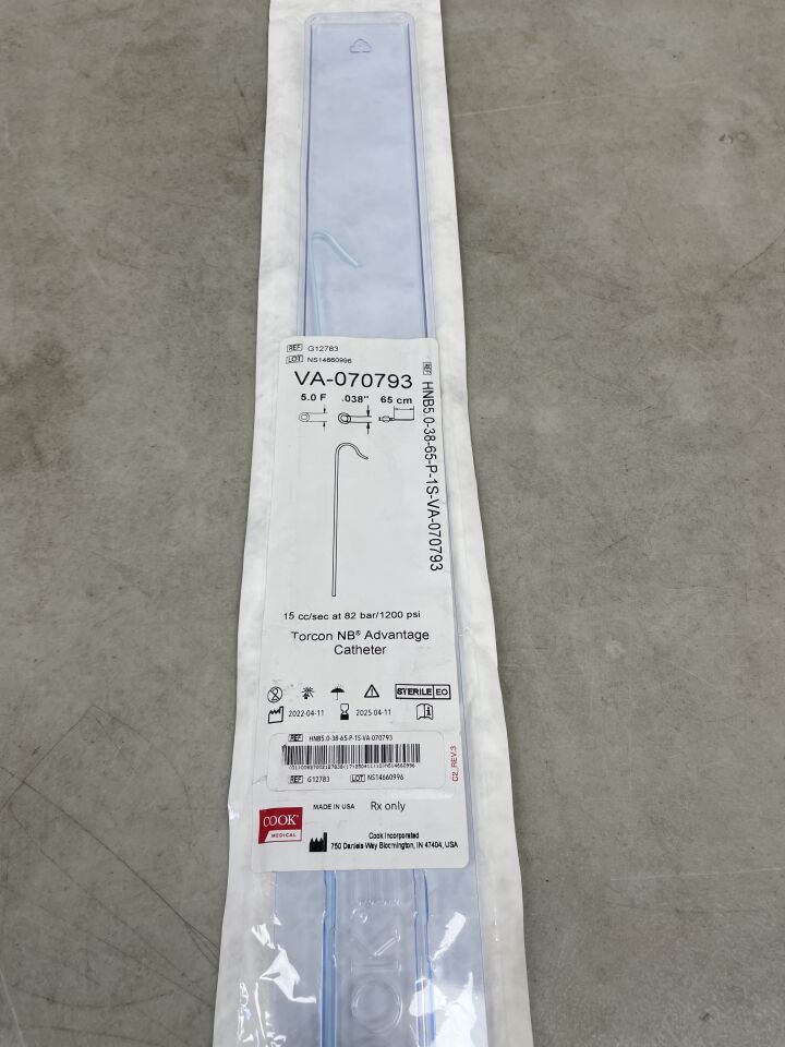 G12783 - COOK - Torcon NB Advantage Catheter, 5F, (EA) - ( Expiry Date: 2025-04-11 )