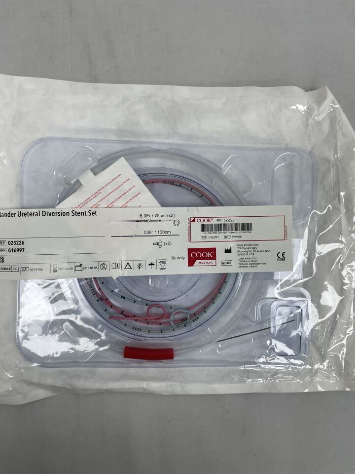 G16997 - COOK - Bander Ureteral Diversion Stent Set,  SOF-FLEX 6F X 75CM, (EA) - ( Expiry Date: 2024-05-20 )