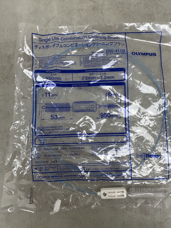 BW-411B - 奧林巴斯 - 組合清潔刷 2mm-3.2mm，一次性使用，（EA）-（有效期至：2099-12-31）