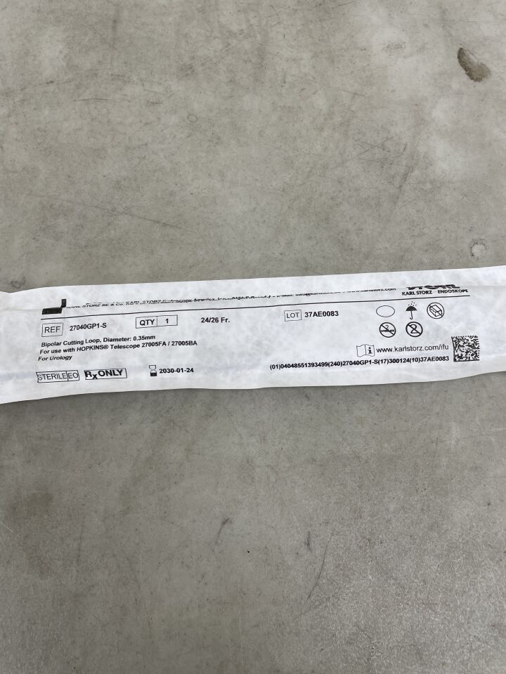 27040GP1-S  -  STORZ  -  24/26F Bipolar Cutting Loop 0.35mm , ( EA )  -  ( Expiry Date : 2030-01-24 )