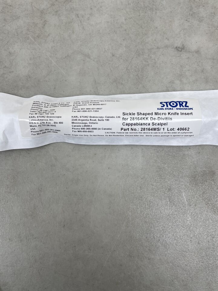 28164MS  -  STORZ  -  Micro Knife Insert, Sickle Shaped (For #28164KK) , ( EA )  -  ( Expiry Date : 2099-12-31 )
