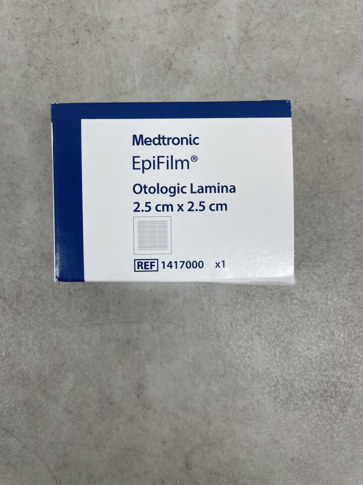 1417000 - MEDTRONIC - ENT Epifilm Otologic Lamuna, 2.5 x 2.5 cm, (BX/1) - ( Expiry Date: 2025-02-14 )