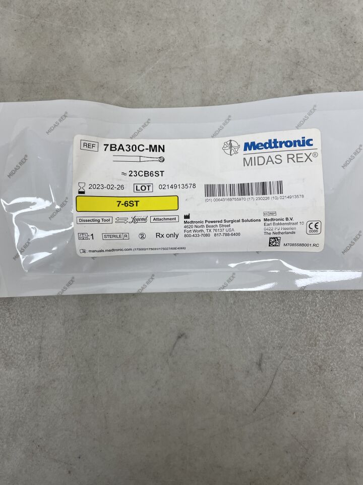 7BA30C-MN - MEDTRONIC - Midas Rex Legend Diamond Coarse Ball Dissecting Tool, 3 mm Head Diameter, 7 cm Shaft Length, (EA) - ( Expiry Date: 2023-02-26 )