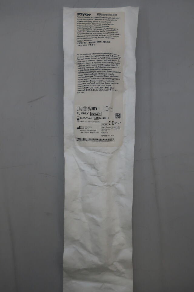 0210-004-000 - STRYKER - Femoral Canal Brush, Irrigation/Suction, (EA) - ( Expiry Date: 2025-01-01 )