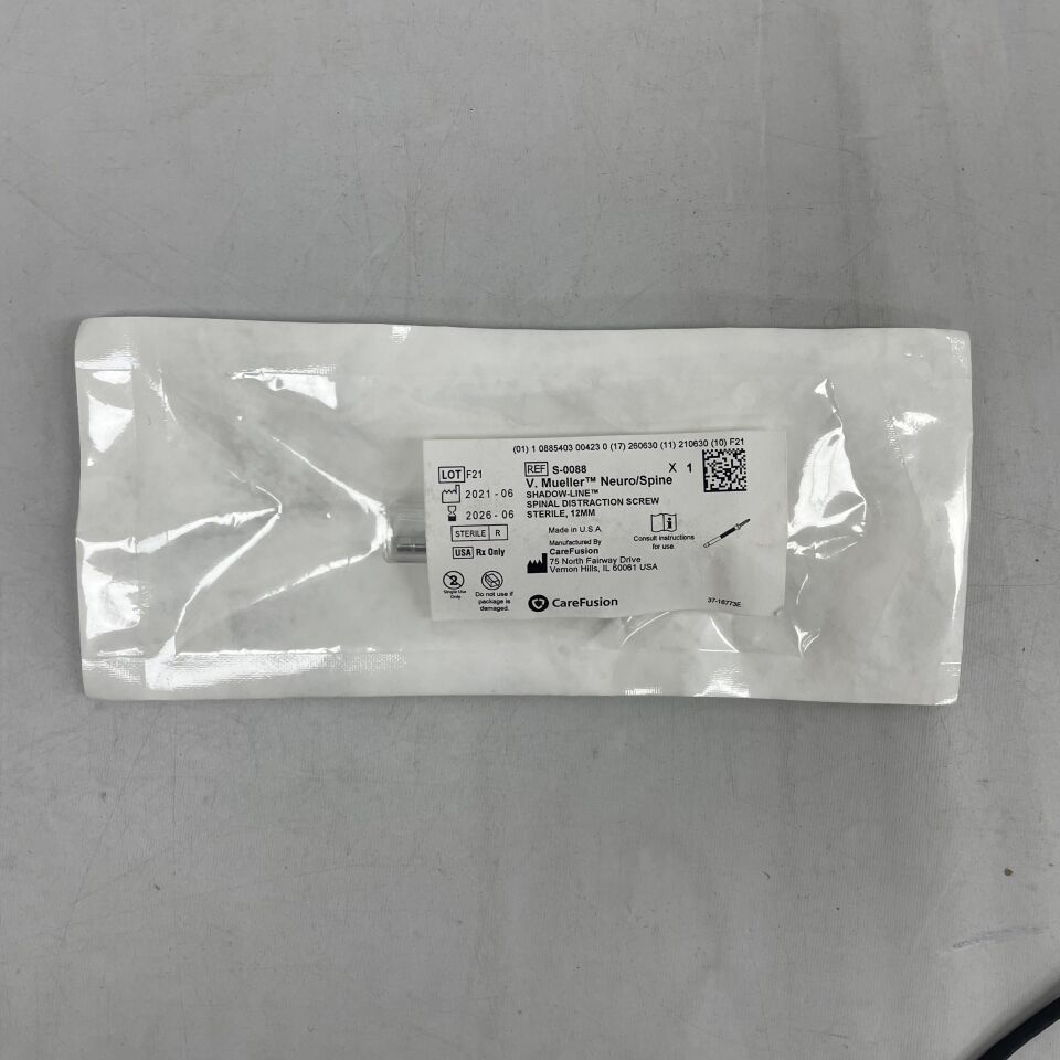S-0088 - CAREFUSION - V. Mueller Distraction Screw 12mm
, () - ( Expiry Date: 2026-06-30 )