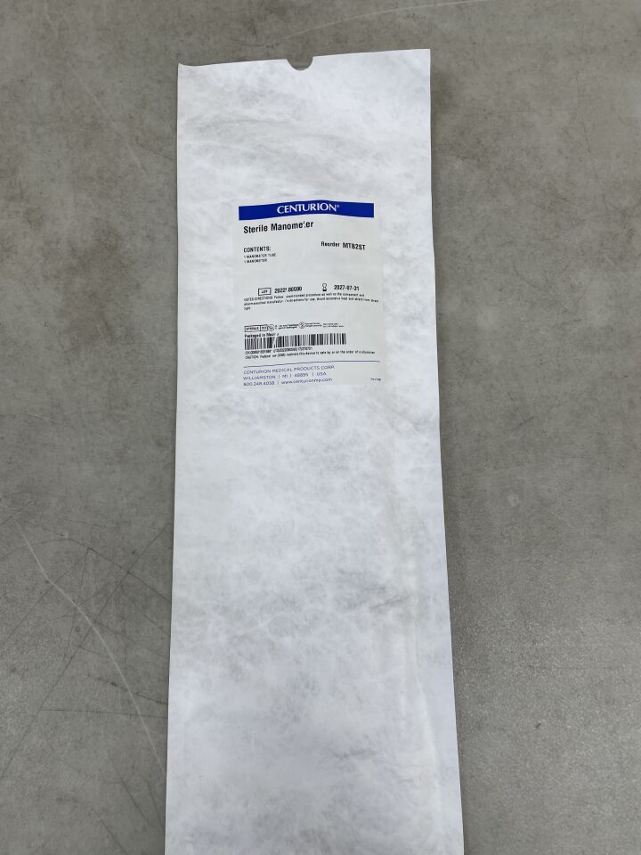 MTB2ST - CENTURION MEDICAL - Manómetro, ( EA ) - ( Fecha de caducidad : 2027-07-31 )