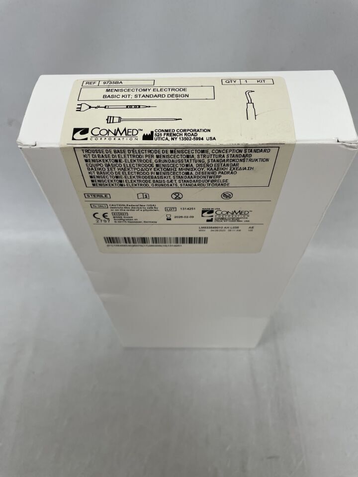 9735BA  -  CONMED  -  Meniscectomy Electrode Basic Kit, Standard, 165mm , ( BX/1 )  -  ( Expiry Date : 2028-02-09 )