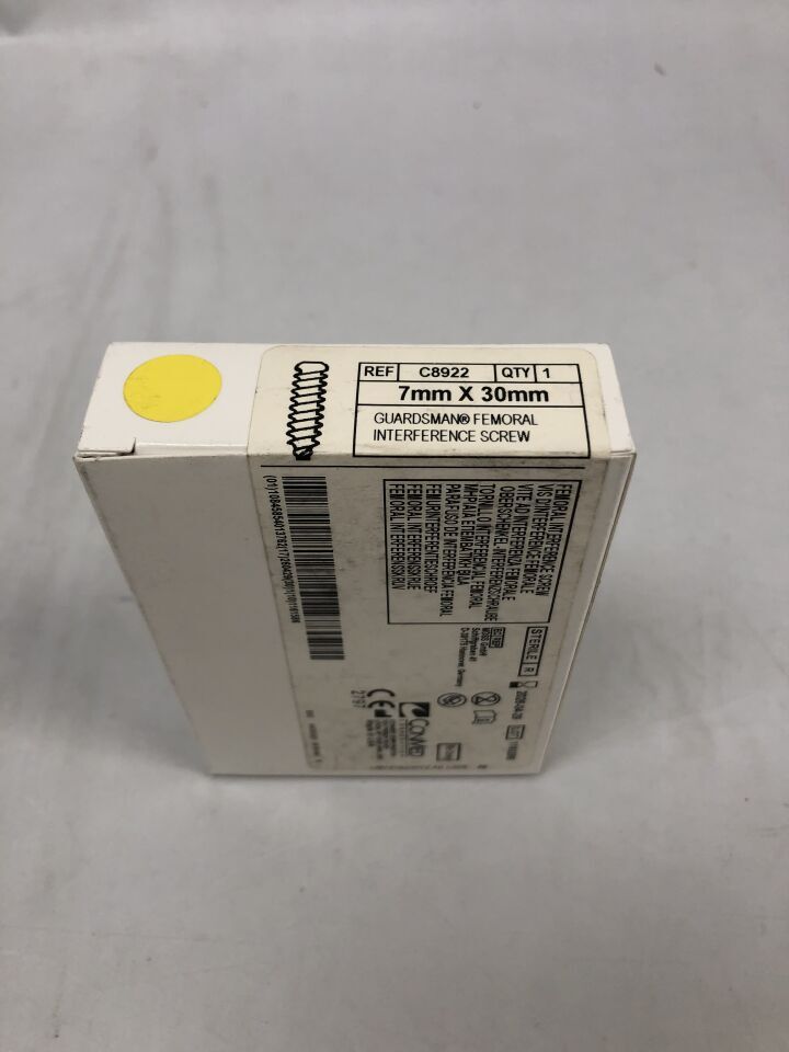C8922 - CONMED - Guardsman Interference Screw, Tapered Tip, 7mm X 30mm, (BX/1) - ( Expiry Date: 2026-04-29 )