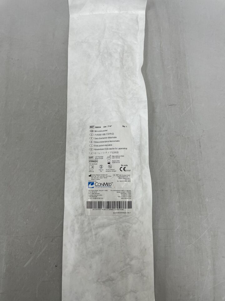 SB534 - CONMED - Detachable Mini Endo Pocket 3" x 4", () - ( Expiry Date: 2026-05-02 )