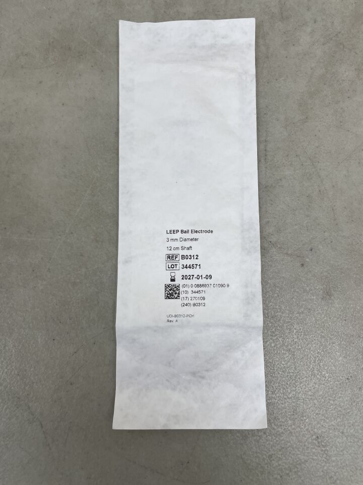 B0312 - COOPER SURGICAL - LEEP 3mm 球形電極 12cm 軸，（EA）-（有效期限至：2027-01-09）