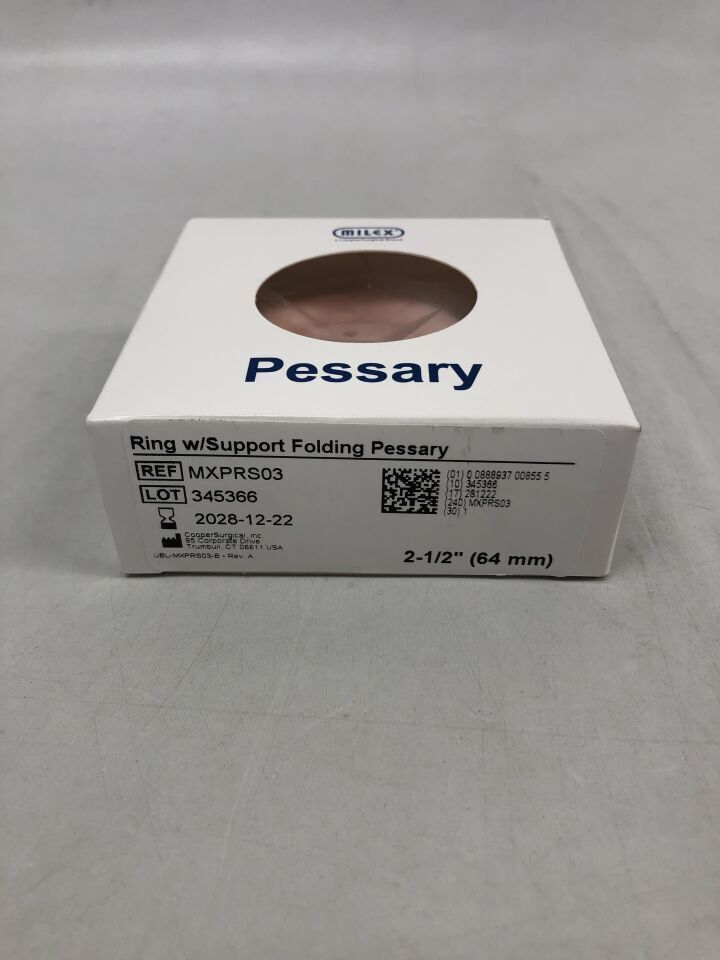 MXPRS03 - COOPER SURGICAL - 帶支撐折疊的子宮托環，2 1/2英寸，（盒/1）-（有效期至：2028-12-22）
