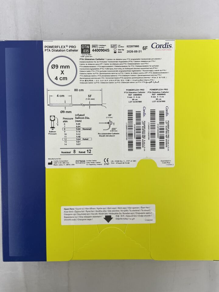 4400904S - CORDIS - Ureteral Stent 4.6Fx30CM, (BX/1) - ( Expiry Date: 2026-08-31 )