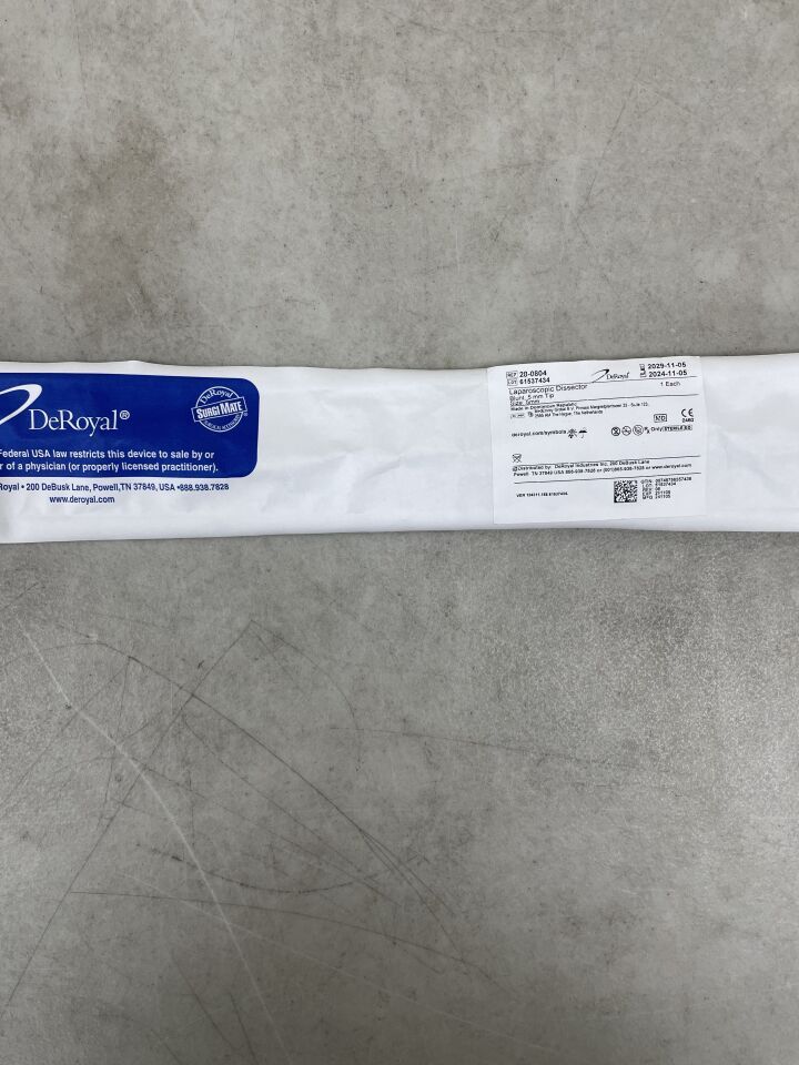 28-0804 - DEROYAL - Laparoscopic Dissector, Blunt 5mm x 31cm, (EA) - ( Expiry Date: 2029-11-05 )