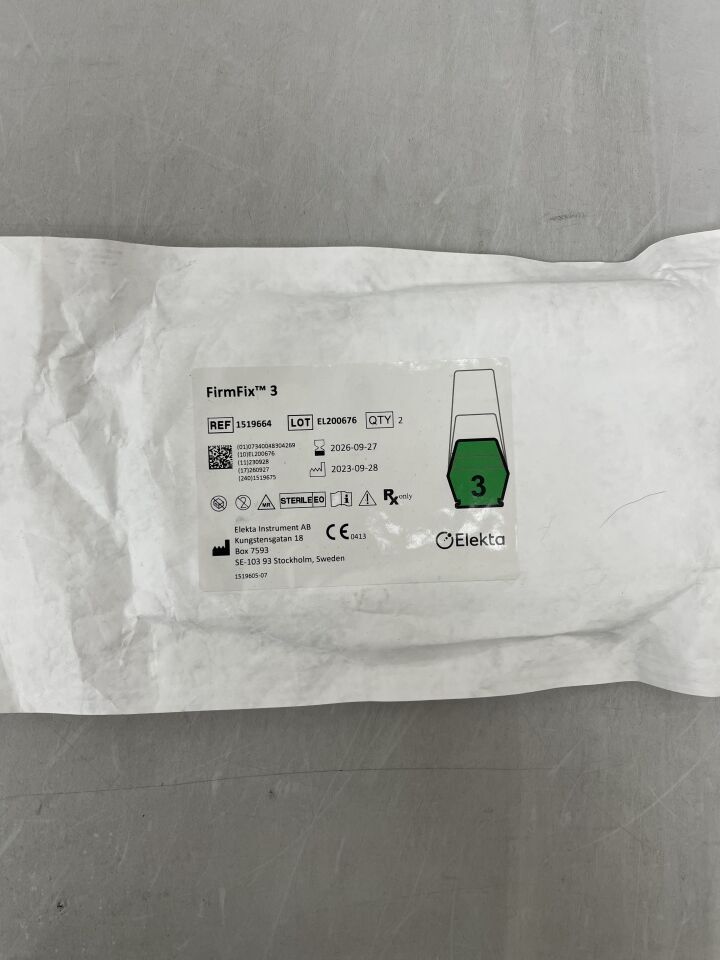1519664 - ELEKTA - FirmFix 3 for Leksell Vantage Head Frame (2 Per Pack), () - ( Expiry Date:  )