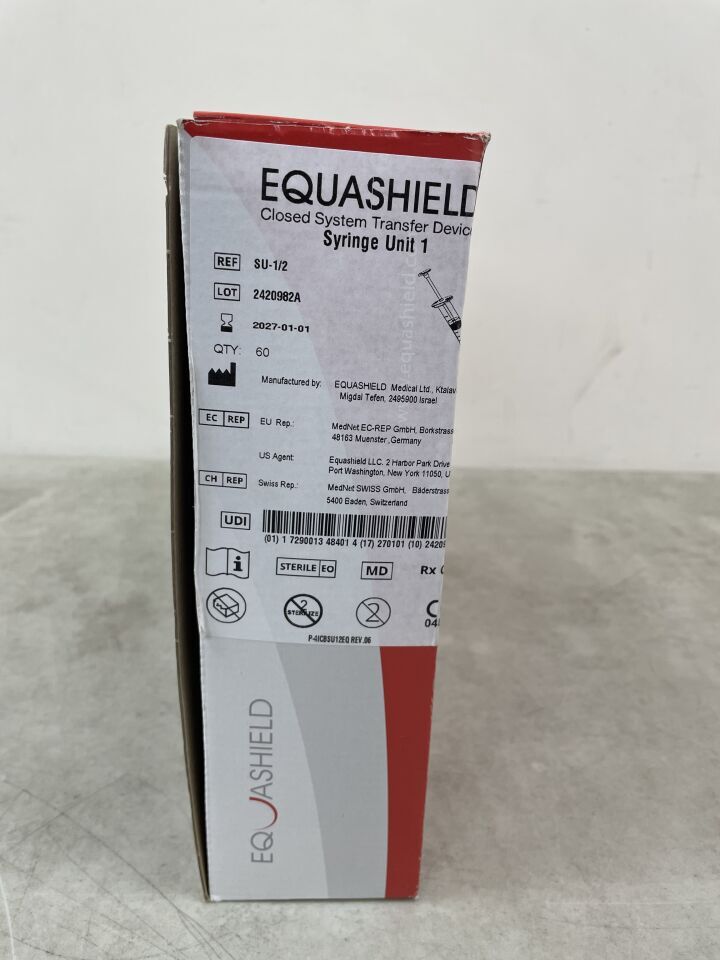SU-1/2 - EQUASHIELD MEDICAL - 注射器，1毫升，（盒/60）-（有效期至：2027年1月1日）