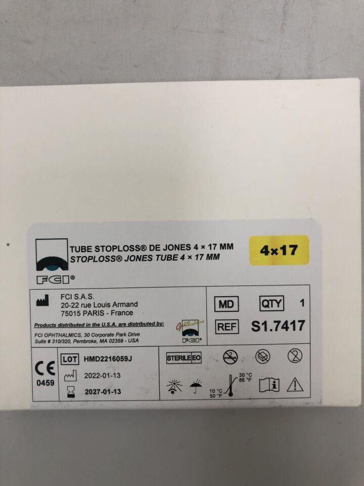 S1.7417 - FCI - 德瓊斯管狀止血帶，4 x 17mm，（BX/1）-（有效期限：2027-01-13）
