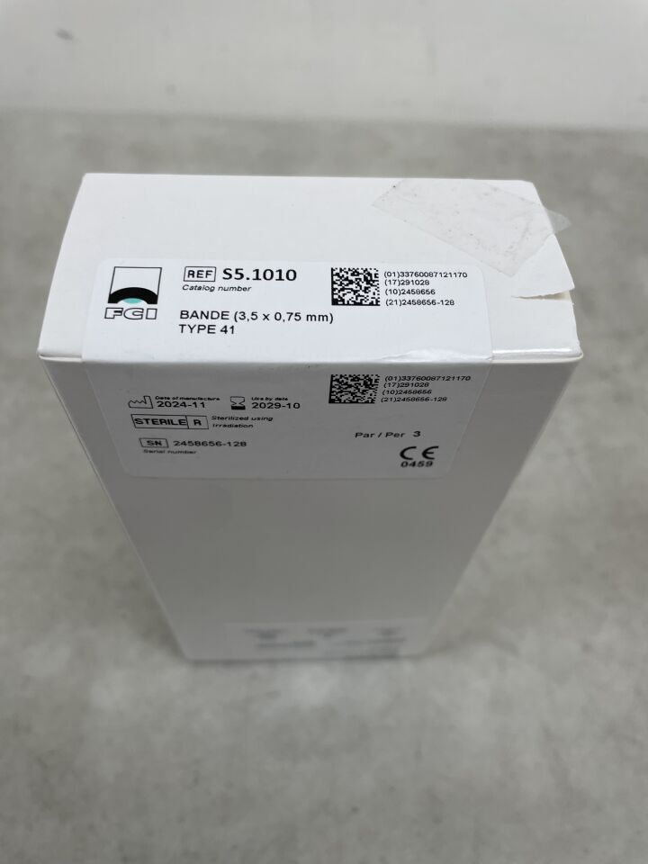 S5.1010 - FCI - 41 型帶，3.5 x .075mm，（BX/3）-（有效期限：2029-10-28）