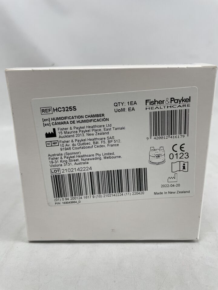 HC325S - FISHER &amp; PAYKEL - Cámara de humidificación HC150, ( BX/1 ) - ( Fecha de caducidad : 2099-12-31 )
