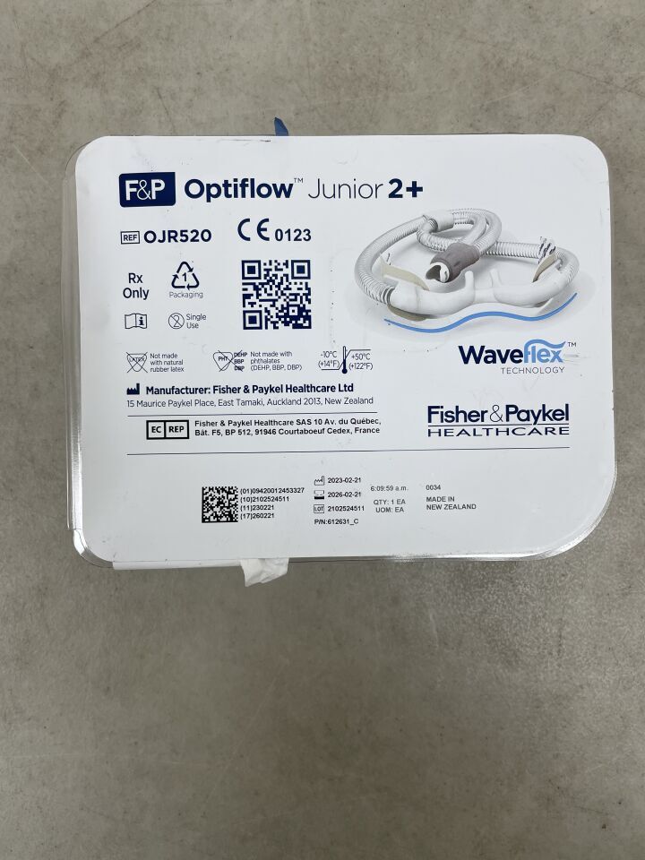 OJR520 - FISHER &amp; PAYKEL - Cánula Optiflow Junior 2+ XXL (unidades) - (Fecha de caducidad: 21/02/2026)