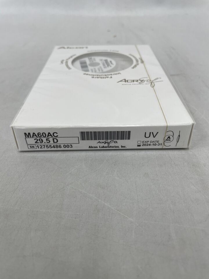 MA60AC.295 - ALCON - AcrySof Soft Acrylic Multipiece Intraocular Lens, 29.5D, (BX/1) - ( Expiry Date: 2025-08-13 )