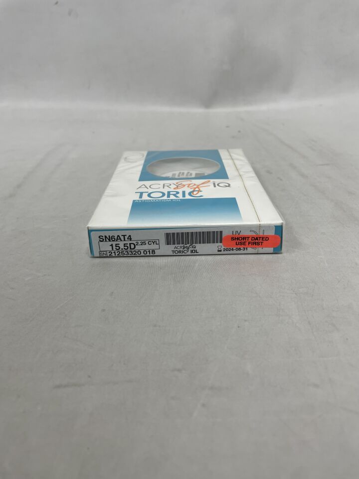 SN6AT4.155 - ALCON - ACRYSof IQ Toric Astigmatism IOL, 15.5D, (BX/1) - ( Expiry Date: 2025-04-29 )