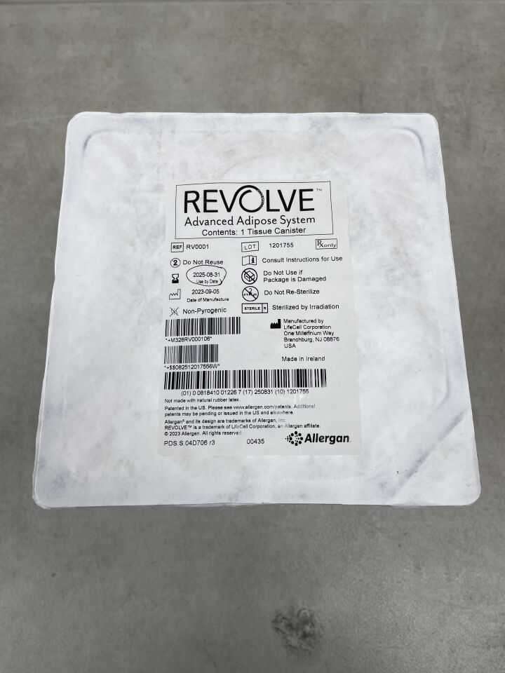 RV0001 - ALLERGAN - Revolve Advanced Adipose System, Tissue Canister, (EA) - ( Expiry Date: 2025-08-31 )