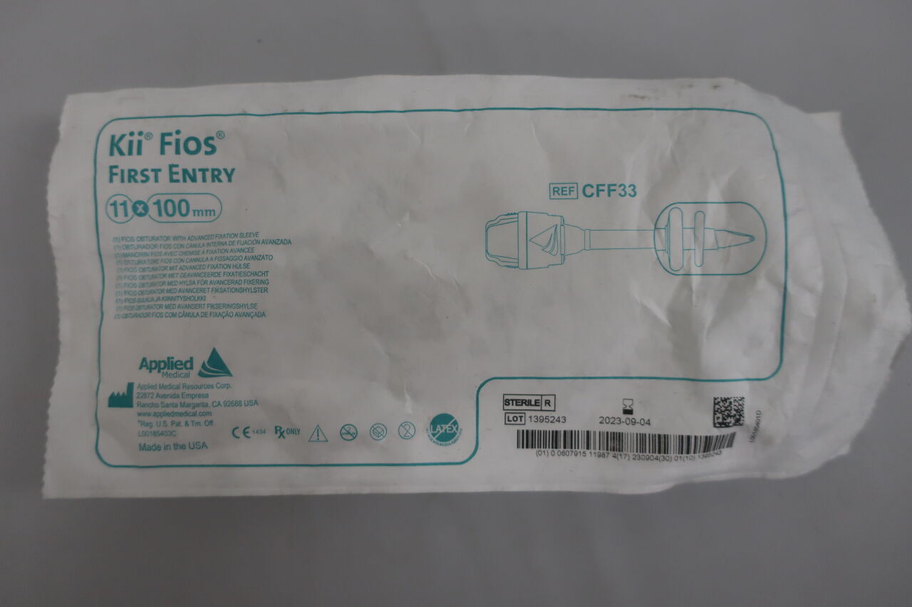 CFF33 - APPLIED MEDICAL RESOURCES - Kii Fios Advanced Fixation First Entry Access System, 11 x 100 mm, (EA) - ( Expiry Date: 2025-09-14 )