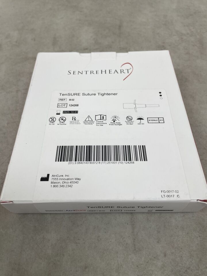 80-02 - ATRICURE - SenteHeart TenSure Suture Tightener, (BX/1) - ( Expiry Date: 2025-10-01 )