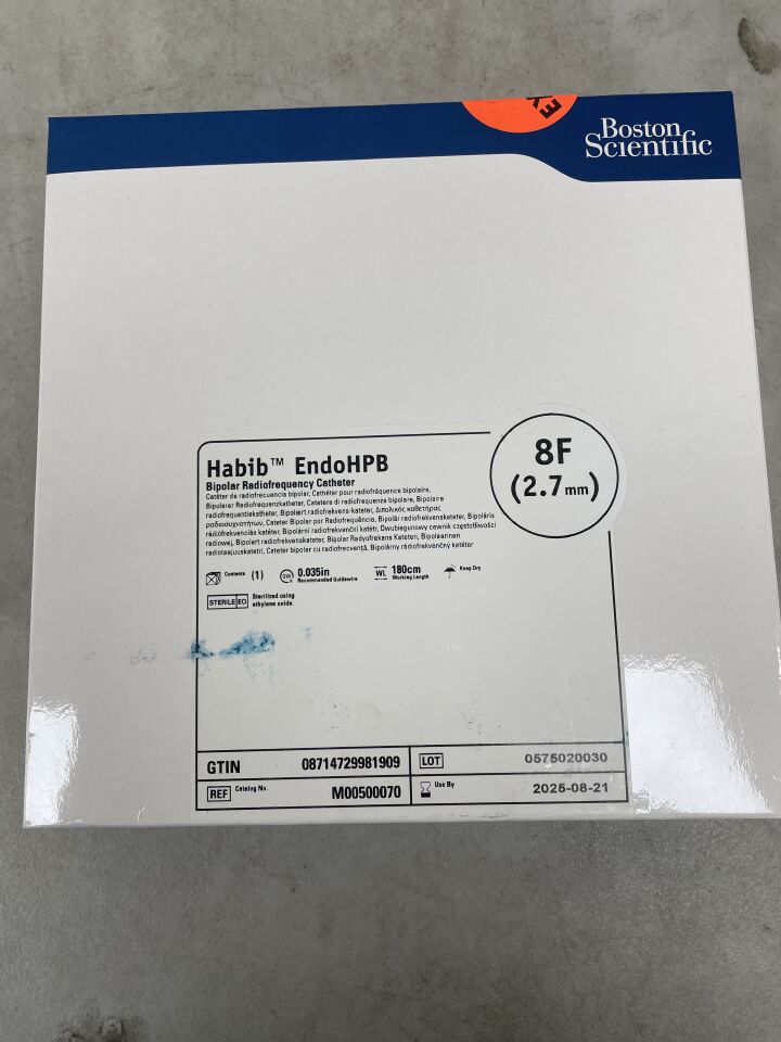 7 - BOSTON SCIENTIFIC - Habib EndoHPB Bipolar Radiofrequency Catheter - 8Fr x 180cm, (BX/1) - ( Expiry Date: 2025-08-21 )