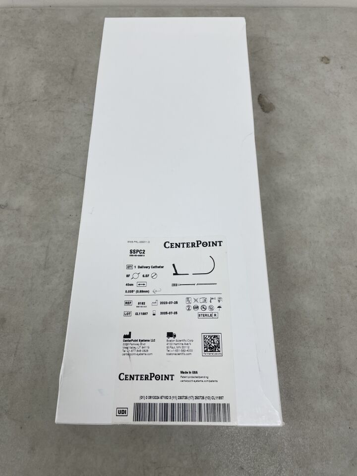 9182 - CENTERPOINT SYSTEMS - SSPC2 Delivery Catheter - C-shape - 8Fr/6.5Fr x 40cm x .035", (BX/1) - ( Expiry Date: 2025-07-25 )