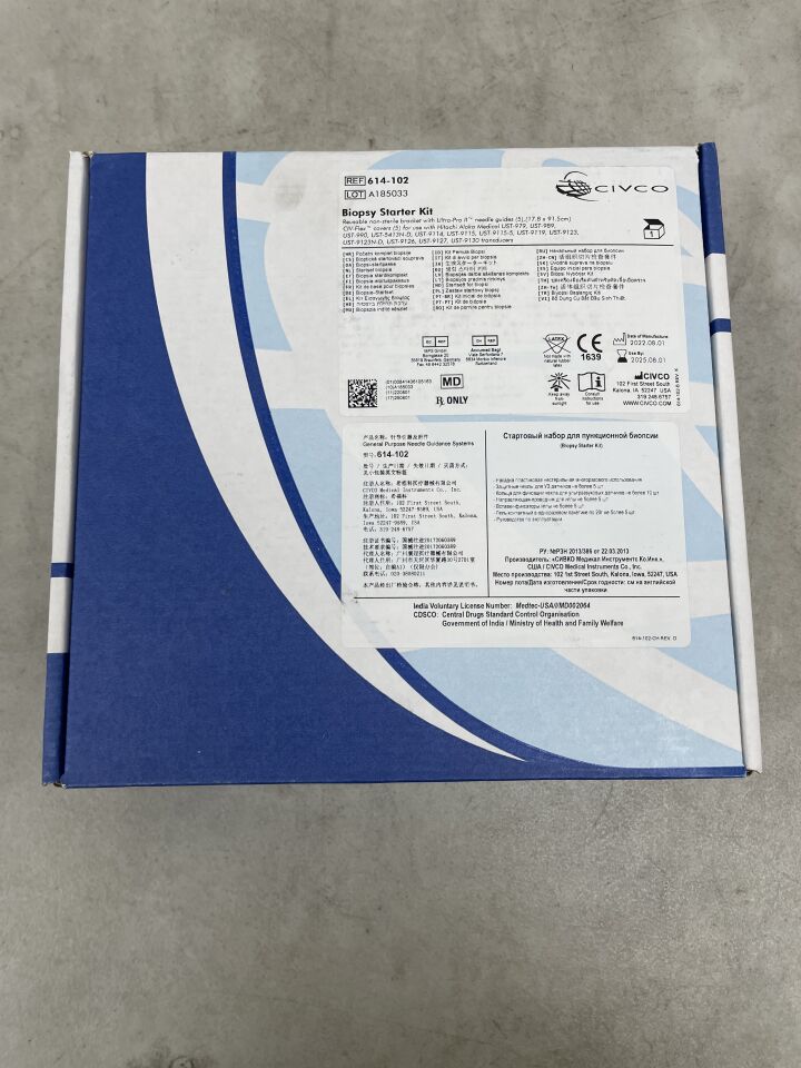 614-102 - CIVCO MEDICAL - Biopsy Starter Kit, bracket with Ultra-Pro II Needle Guides, CIV-Flex Covers, (BX/1)