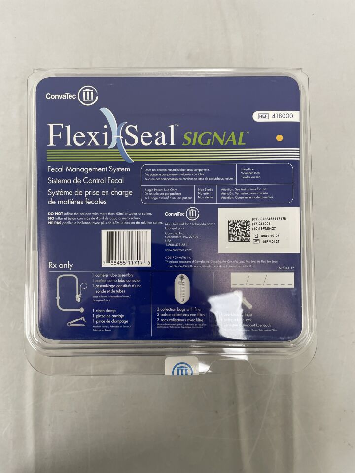 418000 - CONVATEC - FlexiSeal Signal Fecal Management System (FMS), (EA) - ( Expiry Date: 2025-11-01 )