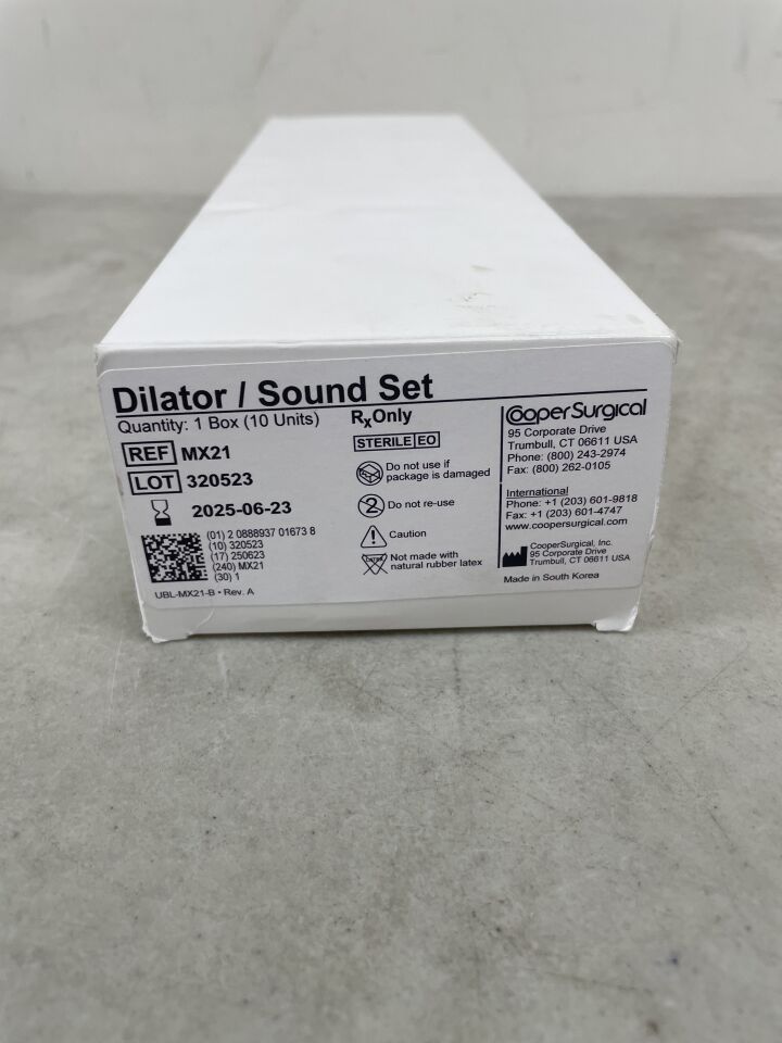 MX21 - COOPER SURGICAL - Milex Dilator Sound Set, (BX/10) - ( Expiry Date: 2025-06-23 )