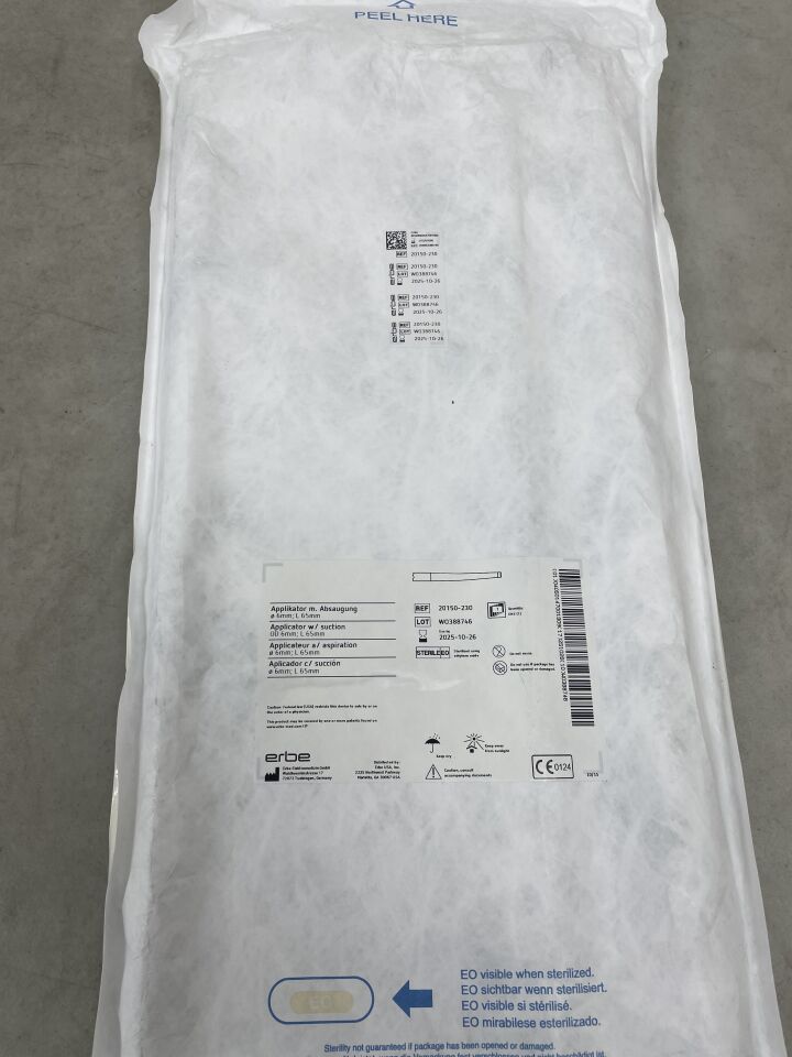 20150-230 - ERBE - ErbeJet 2 Applicator w/Suction, Flexible Sheath / Rigid Tip 65cm Length, (EA) - ( Expiry Date: 2025-10-26 )