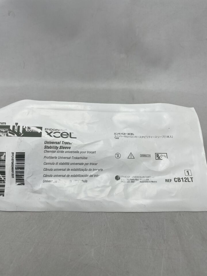 CB12LT - ETHICON - Endopath Xcel Universal Sleeve Trocar, 12 x 100mm, (EA) - ( Expiry Date: 2024-06-30 )