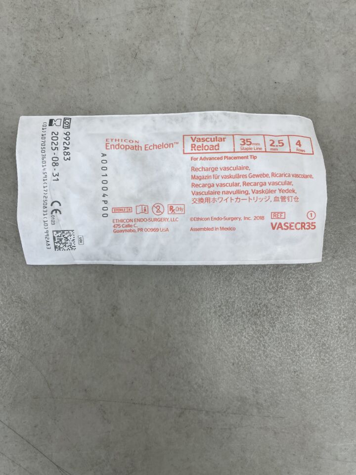 VASECR35 - ETHICON - Echelon Endopath Stapler Reload, For Advanced Placement Tip, (EA) - ( Expiry Date: 2025-08-31 )