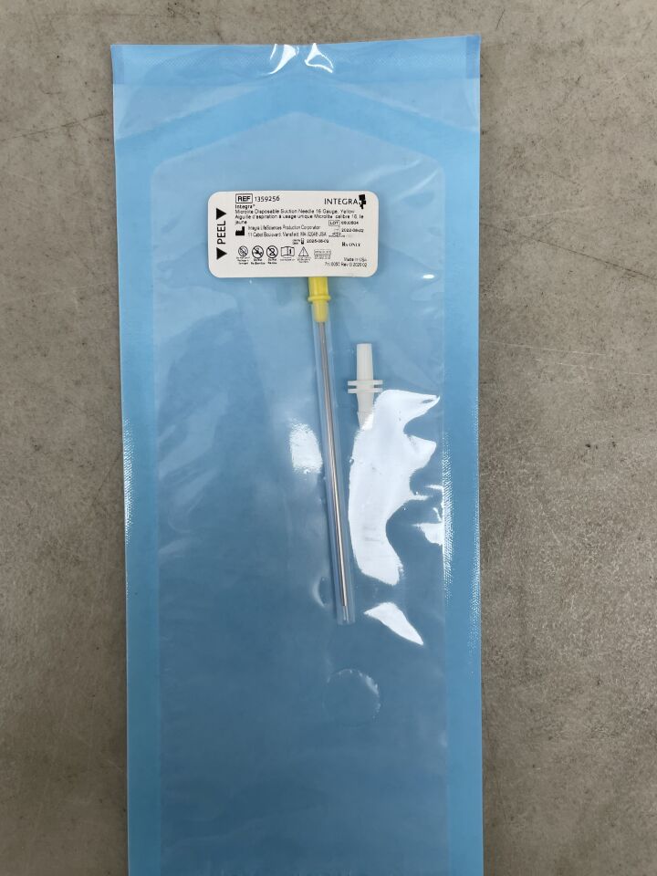 1359256 - INTEGRA - MicroLite Disposable Suction Needle 16G, Yellow, (EA) - ( Expiry Date: 2025-08-02 )
