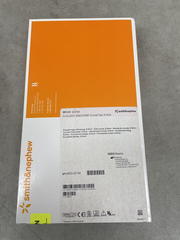 14724 - SMITH & NEPHEW - Acufex Smoother Crucial Tools, 9.5 mm, (BX/1) - ( Expiry Date: 2025-07-02 )