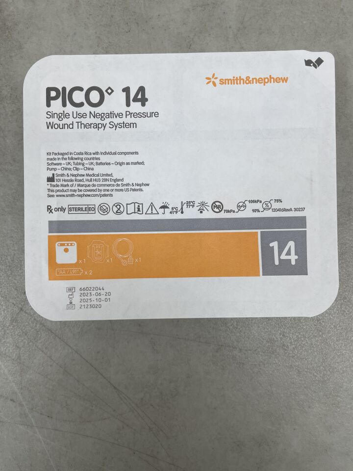 66022044-S - SMITH & NEPHEW - PICO 14 NPWT System (System Pump Only), (EA) - ( Expiry Date: 2025-10-01 )
