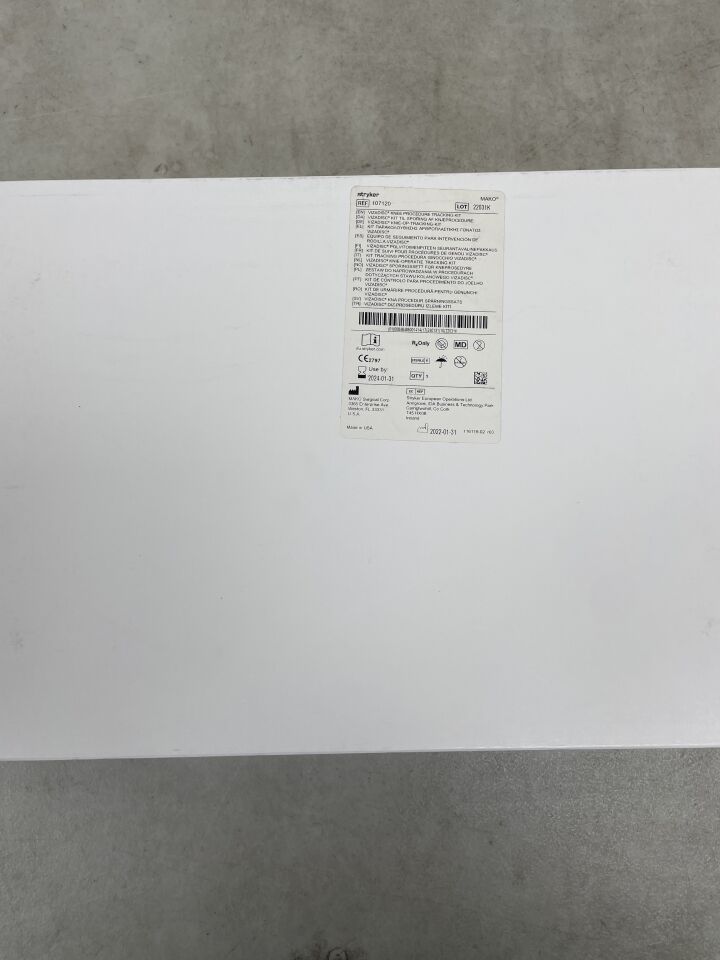 107120 - STRYKER - Mako VizaDisc Knee Procedure Tracking Kit, (BX/1) - ( Expiry Date: 2024-01-31 )