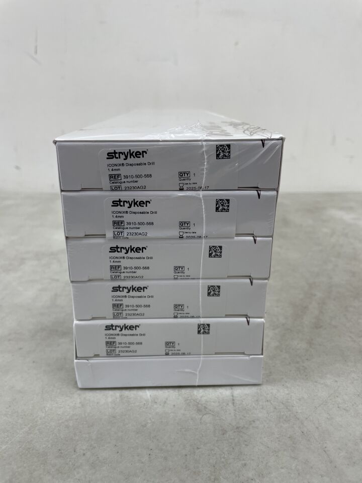 3910-500-568 - STRYKER - Iconix 1.4mm Disposable Drill, (BX/5) - ( Expiry Date: 2025-08-17 )