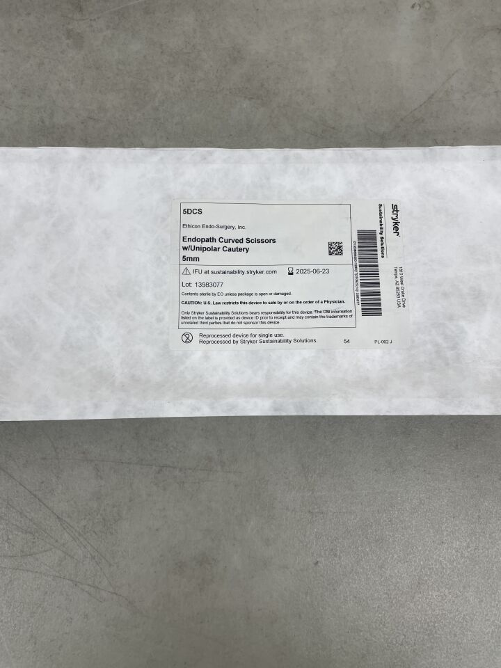 5DCSREP - STRYKER - ETHICON Endopath Curved Scissors with Monopolar Cautery, 5 mm dia., (EA) - ( Expiry Date: 2025-06-23 )