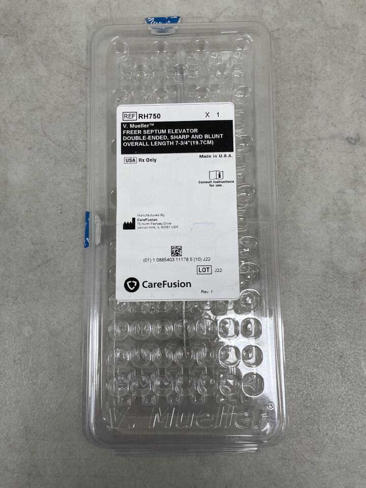 RH750 - CAREFUSION - Freer Septum Elevator, Double-Ended, Sharp and Blunt, 7-3/4", (EA) - ( Expiry Date: 2099-12-31 )