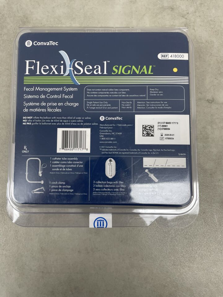 418000 - CONVATEC - Sistema de gestión fecal FlexiSeal Signal (FMS), ( EA ) - ( Fecha de caducidad : 01/06/2028 )
