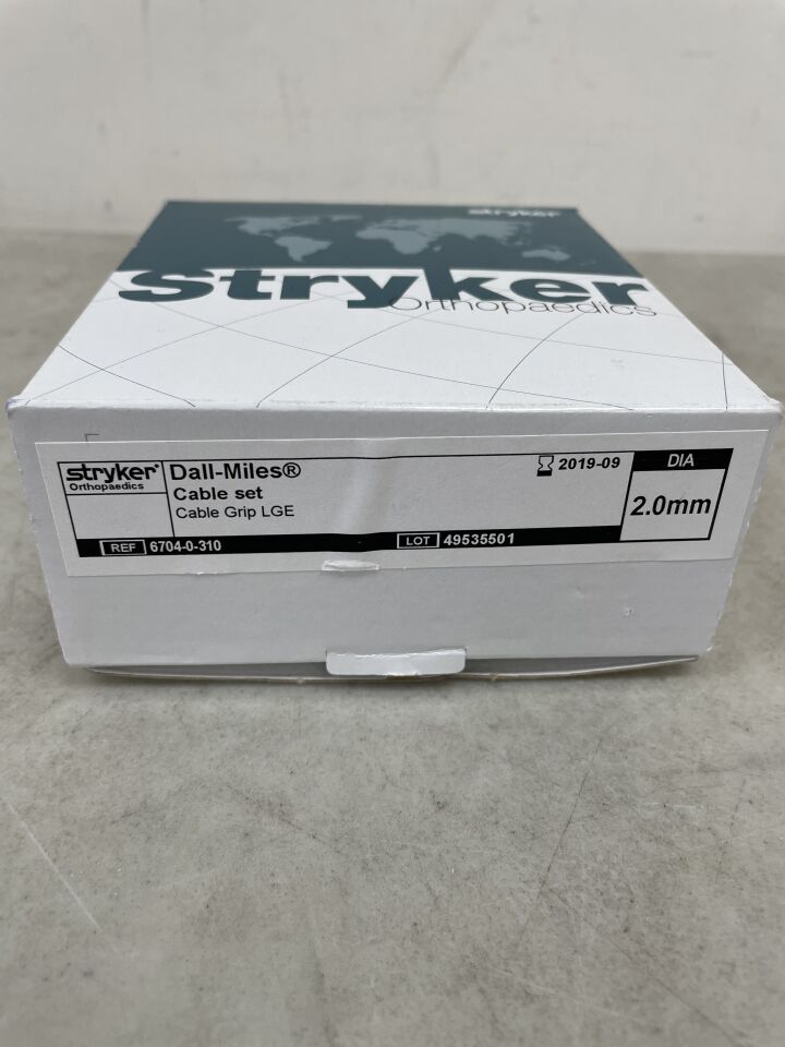 6704-0-310 - STRYKER - Dall-Miles 2.0mm Cable Grip Set, Large, (BX/1) - ( Expiry Date: 2019-09-01 )