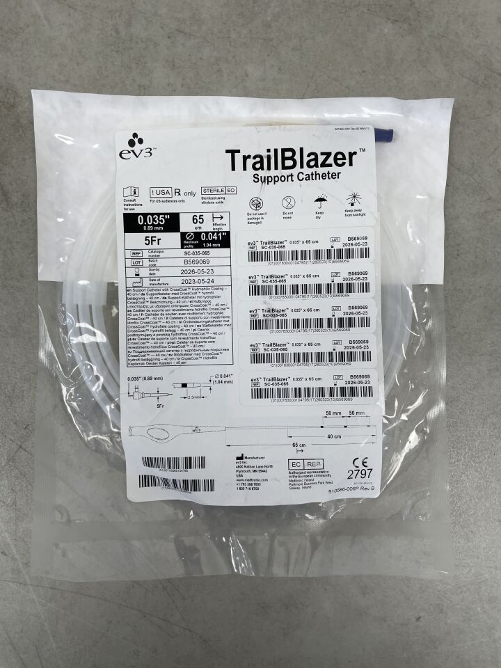 SC-035-065 - EV3 - Trailblazer 支撐導管 0.035" x 65cm，（EA）-（有效期限至：2026-05-23）
