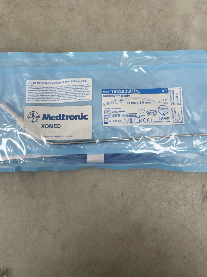 1882923HRE  -  MEDTRONIC  -  2.9mm rotatable skimmer angle-tip blade: 22cm , ( EA )  -  ( Expiry Date : 2028-07-01 )