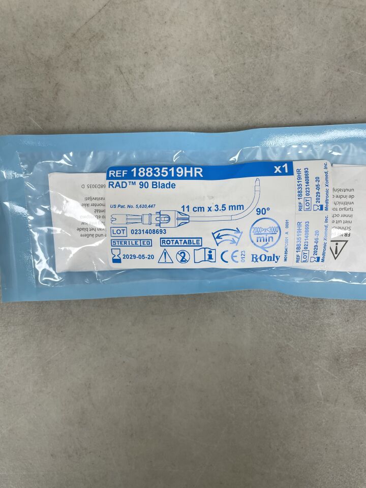 1883519HR  -  MEDTRONIC  -  3.5mm RAD 90 Rotatable Curved Sinus Blade, 11cm , ( EA )  -  ( Expiry Date : 2029-05-20 )