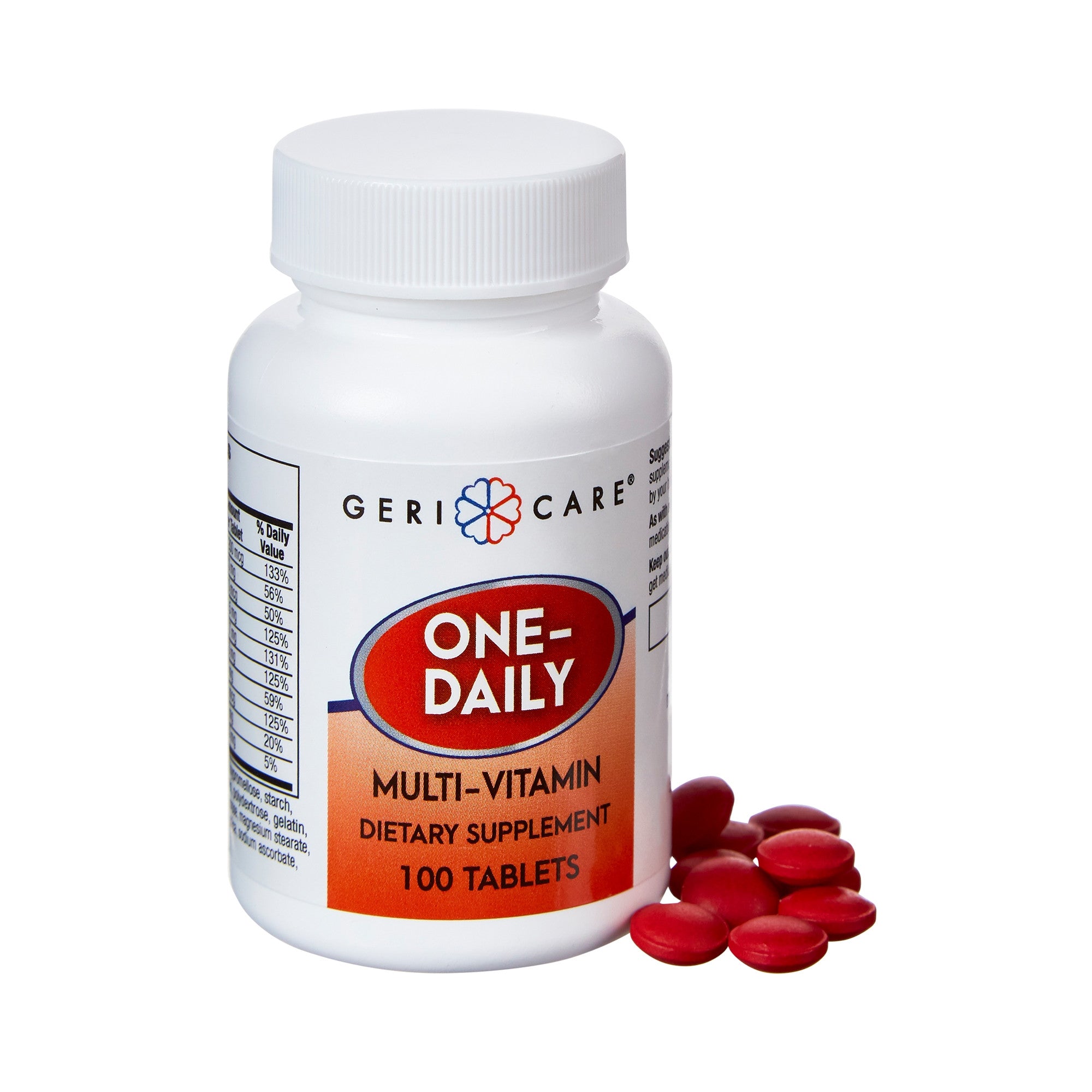 554132 - Geri-Care - Geri-Care Multivitamin Supplement, 100 Tablets per Bottle, Case of 12, (CS)